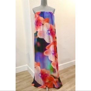 ASOS Print Spring Summer Floral Maxi Dress